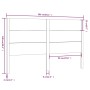 Cabecero madera maciza de pino negro 206x4x100 cm de vidaXL, Cabeceros y pies de cama - Ref: Foro24-818744, Precio: 57,35 €, ...