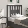 Cabecero madera maciza de pino gris 106x4x100 cm de vidaXL, Cabeceros y pies de cama - Ref: Foro24-818657, Precio: 24,60 €, D...