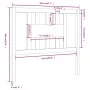 Cabecero madera maciza de pino gris 106x4x100 cm de vidaXL, Cabeceros y pies de cama - Ref: Foro24-818657, Precio: 24,60 €, D...