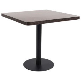 Mesa bistró MDF marrón oscuro 80x80 cm en Mesas de comedor | Comprar online en Foru.es