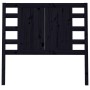 Cabecero de cama madera maciza de pino negro 96x4x100 cm de vidaXL, Cabeceros y pies de cama - Ref: Foro24-818754, Precio: 35...