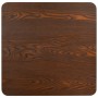 Mesa bistró MDF marrón oscuro 80x80 cm en Mesas de comedor | Comprar online en Foru.es