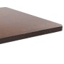 Mesa bistró MDF marrón oscuro 80x80 cm en Mesas de comedor | Comprar online en Foru.es
