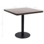 Mesa bistró MDF marrón oscuro 80x80 cm en Mesas de comedor | Comprar online en Foru.es