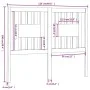 Cabecero madera maciza de pino blanco 126x4x100 cm de vidaXL, Cabeceros y pies de cama - Ref: Foro24-818661, Precio: 34,75 €,...