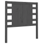 Kopfteil aus massivem grauem Kiefernholz, 81 x 4 x 100 cm von vidaXL, Kopf- und Fußteile - Ref: Foro24-818747, Preis: 44,09 €...