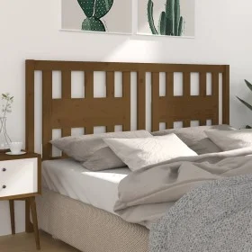 Honey brown solid pine wood headboard 206x4x100 cm by vidaXL, Headboards and footboards - Ref: Foro24-818693, Price: 36,91 €,...