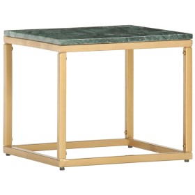 Mesa de centro piedra real textura de mármol verde 40x40x35 cm en Mesas de centro | Comprar online en Foru.es