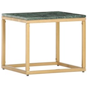 Mesa de centro piedra real textura de mármol verde 40x40x35 cm en Mesas de centro | Comprar online en Foru.es