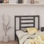 Solid gray pine wood bed headboard 96x4x100 cm by vidaXL, Headboards and footboards - Ref: Foro24-818802, Price: 23,98 €, Dis...