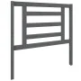 Solid gray pine wood bed headboard 96x4x100 cm by vidaXL, Headboards and footboards - Ref: Foro24-818802, Price: 23,98 €, Dis...
