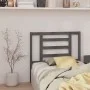 Solid gray pine wood bed headboard 96x4x100 cm by vidaXL, Headboards and footboards - Ref: Foro24-818802, Price: 23,98 €, Dis...