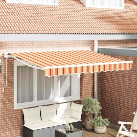 Toldo Retráctil Multicolor 350 x 200 cm Poliéster y metal en Toldos | Comprar online en Foru.es