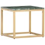 Mesa de centro piedra real textura de mármol verde 40x40x35 cm en Mesas de centro | Comprar online en Foru.es