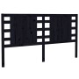 Cabecero de cama madera maciza de pino negro 146x4x100 cm de vidaXL, Cabeceros y pies de cama - Ref: Foro24-818774, Precio: 4...