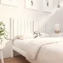 Solid white pine wood bed headboard 125.5x4x100 cm by vidaXL, Headboards and footboards - Ref: Foro24-818861, Price: 43,29 €,...