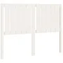 Solid white pine wood bed headboard 125.5x4x100 cm by vidaXL, Headboards and footboards - Ref: Foro24-818861, Price: 43,29 €,...