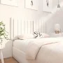 Solid white pine wood bed headboard 125.5x4x100 cm by vidaXL, Headboards and footboards - Ref: Foro24-818861, Price: 43,29 €,...