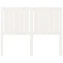 Solid white pine wood bed headboard 125.5x4x100 cm by vidaXL, Headboards and footboards - Ref: Foro24-818861, Price: 43,29 €,...