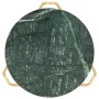 Mesa de centro piedra real textura de mármol verde 40x40x40 cm en Mesas de centro | Comprar online en Foru.es