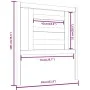 Bettkopfteil aus massivem Kiefernholz in Honigbraun, 81 x 4 x 100 cm von vidaXL, Kopf- und Fußteile - Ref: Foro24-818798, Pre...