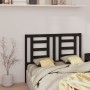 Cabecero de cama madera maciza de pino negro 126x4x100 cm de vidaXL, Cabeceros y pies de cama - Ref: Foro24-818814, Precio: 3...