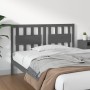 Cabecero de cama madera maciza de pino gris 125,5x4x100 cm de vidaXL, Cabeceros y pies de cama - Ref: Foro24-818562, Precio: ...
