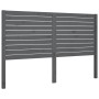 Cabecero de cama madera maciza de pino gris 126x4x100 cm de vidaXL, Cabeceros y pies de cama - Ref: Foro24-819012, Precio: 57...
