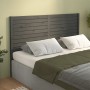 Cabecero de cama madera maciza de pino gris 126x4x100 cm de vidaXL, Cabeceros y pies de cama - Ref: Foro24-819012, Precio: 57...