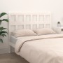 Cabecero de cama madera maciza de pino blanco 145,5x4x100 cm de vidaXL, Cabeceros y pies de cama - Ref: Foro24-818921, Precio...