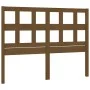 Bettkopfteil aus massivem Kiefernholz in Honigbraun, 125,5 x 4 x 100 cm von vidaXL, Kopf- und Fußteile - Ref: Foro24-818913, ...
