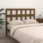 Bettkopfteil aus massivem Kiefernholz in Honigbraun, 125,5 x 4 x 100 cm von vidaXL, Kopf- und Fußteile - Ref: Foro24-818913, ...