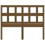 Bettkopfteil aus massivem Kiefernholz in Honigbraun, 125,5 x 4 x 100 cm von vidaXL, Kopf- und Fußteile - Ref: Foro24-818913, ...
