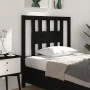 Cabecero madera maciza de pino negro 106x4x100 cm de vidaXL, Cabeceros y pies de cama - Ref: Foro24-818659, Precio: 24,60 €, ...