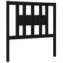 Cabecero madera maciza de pino negro 106x4x100 cm de vidaXL, Cabeceros y pies de cama - Ref: Foro24-818659, Precio: 24,60 €, ...