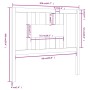 Cabecero madera maciza de pino negro 106x4x100 cm de vidaXL, Cabeceros y pies de cama - Ref: Foro24-818659, Precio: 24,60 €, ...