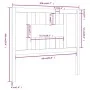 Cabecero madera maciza de pino negro 106x4x100 cm de vidaXL, Cabeceros y pies de cama - Ref: Foro24-818659, Precio: 24,60 €, ...