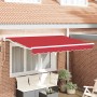 Toldo Retráctil Manual Rojo 350 x 200 cm Poliéster y metal en Toldos | Comprar online en Foru.es