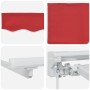 Toldo Retráctil Manual Rojo 350 x 200 cm Poliéster y metal en Toldos | Comprar online en Foru.es