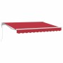 Toldo Retráctil Rojo 350 x 200 cm Poliéster y metal en Toldos | Comprar online en Foru.es
