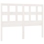 Cabecero de cama madera maciza de pino blanco 205,5x4x100 cm de vidaXL, Cabeceros y pies de cama - Ref: Foro24-818941, Precio...