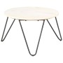 Mesa de centro piedra real textura de mármol blanco 65x65x42 cm en Mesas de centro | Comprar online en Foru.es