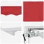 Toldo Retráctil Rojo 350 x 200 cm Poliéster y metal en Toldos | Comprar online en Foru.es