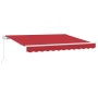 Toldo Retráctil Rojo 350 x 200 cm tela en Toldos | Comprar online en Foru.es