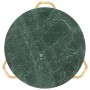 Mesa de centro piedra real textura de mármol verde 65x65x42 cm en Mesas de centro | Comprar online en Foru.es