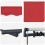 Toldo Retráctil Rojo 350 x 200 cm tela en Toldos | Comprar online en Foru.es