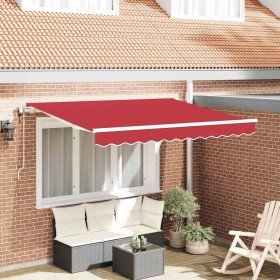 Toldo Retráctil Rojo 350 x 200 cm tela en Toldos | Comprar online en Foru.es