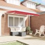 Toldo Retráctil Rojo 350 x 200 cm tela en Toldos | Comprar online en Foru.es