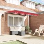 Toldo Retráctil Rojo 350 x 200 cm tela en Toldos | Comprar online en Foru.es