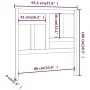 Bettkopfteil aus massivem grauem Kiefernholz, 95,5 x 4 x 100 cm von vidaXL, Kopf- und Fußteile - Ref: Foro24-818952, Preis: 2...